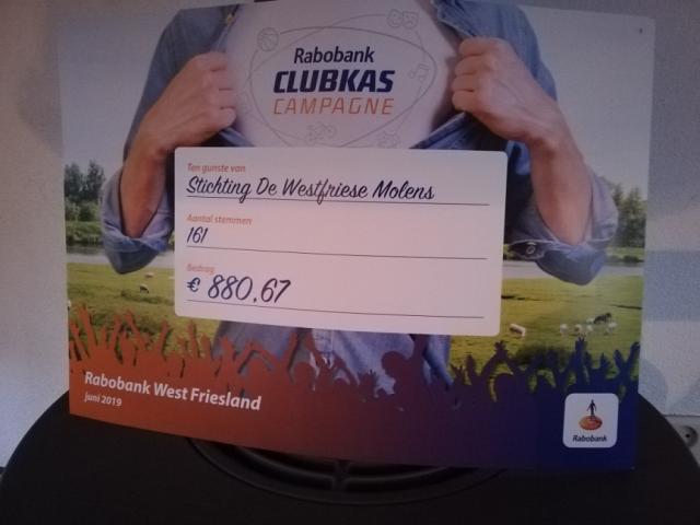 cheque Rabobank clubkascampagne